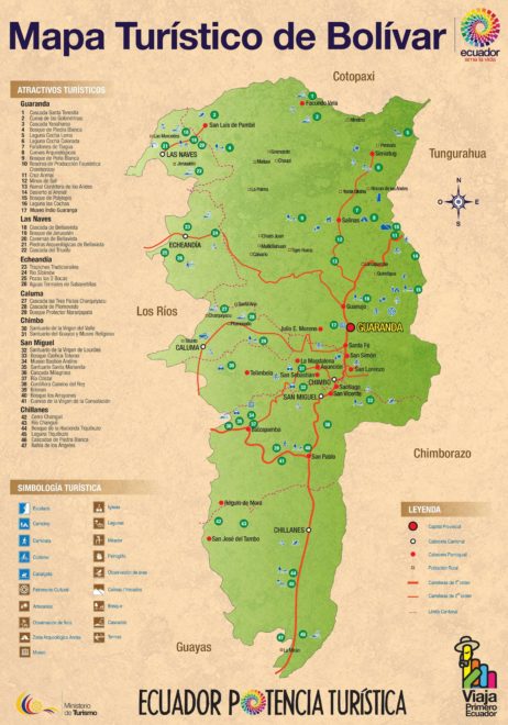 Ecuador Tourist Attraction Maps - PlanetAndes
