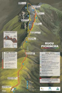 Map Of Rucu Pichincha Volcano Ecuador Free Download Image Planetandes